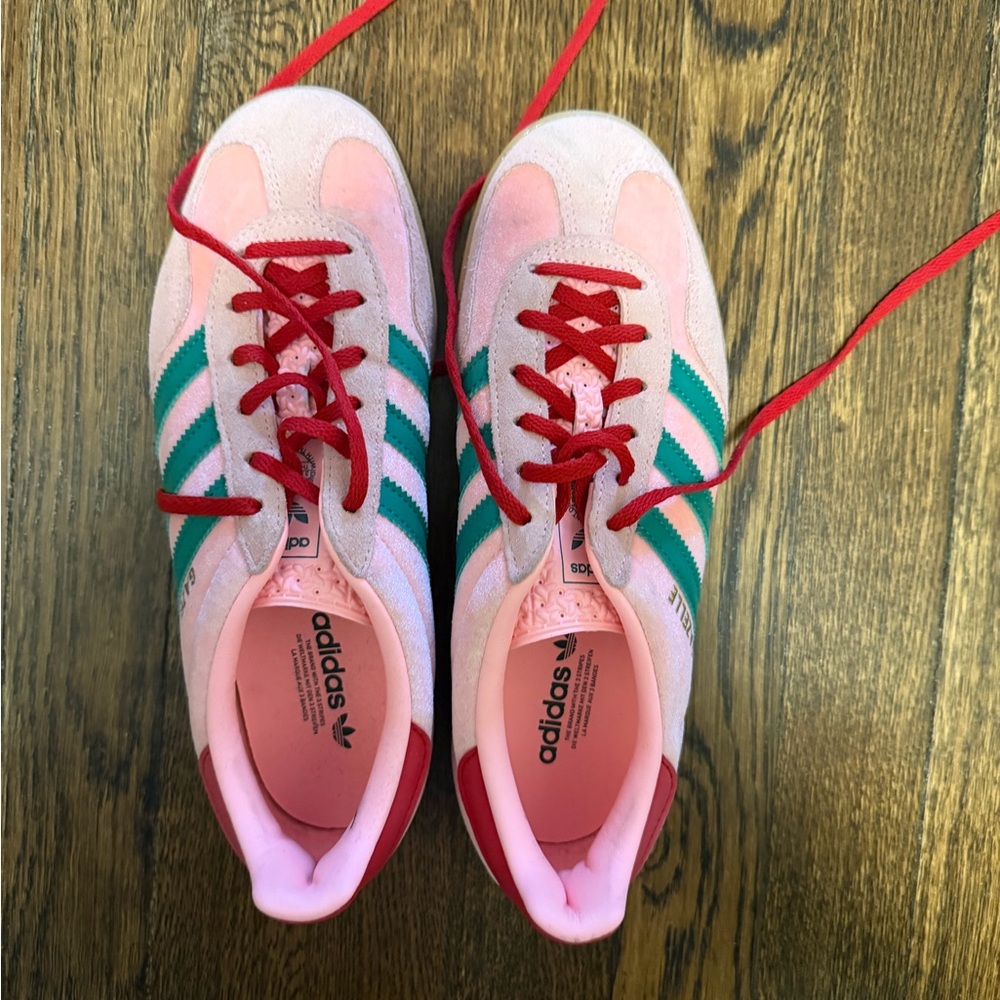 Adidas Women's Gazelle Indoor 'Glow Pink Court Green'